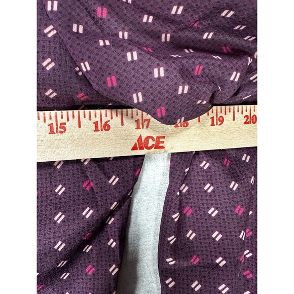 Unbranded Women’s Y2K Ruffle Blouse Button Up Purple No Tag See measurements Sm - Picture 3 of 4